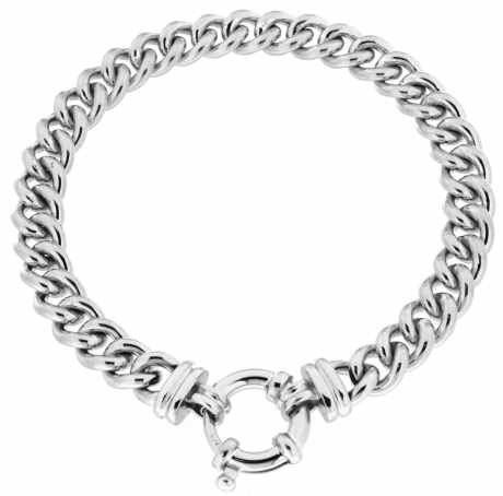 Holdsworth Sterling Silver 19cm Curb Link bracelet.