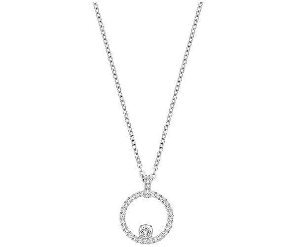 Swarovski Constella&nbsp;Pendant, White, Rhodium plated.