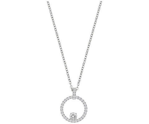 Swarovski Constella&nbsp;Pendant, White, Rhodium plated.