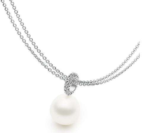 Kailis Tranquility Diamond set Pearl Pendant.