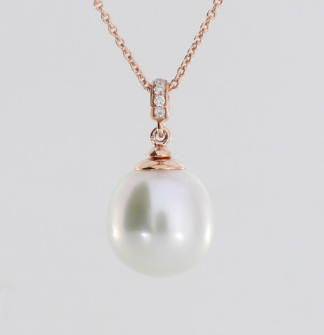 Autore South Sea Pearl Pendant in Rose Gold