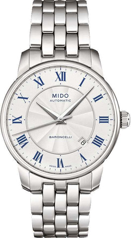 Mido Baroncelli II Gents Watch with Transparent Caseback.