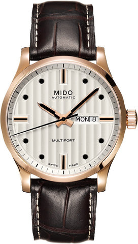 Gents Mido Multifort Watch with Transparent Caseback.