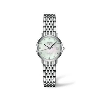 Ladies Longines Elegance Diamond Mother or Pearl Dial Watch