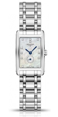 Ladies Longines Dolce Vita 13 Diamond Mother of Pearl Dial Watch.