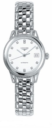 Ladies Longines Flagship 12 Diamond White Dial Watch.