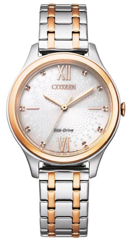 Ladies Citizen Dress Eco-Drive Watch Ivory Dial Watch.